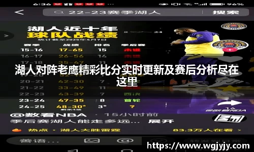 湖人对阵老鹰精彩比分实时更新及赛后分析尽在这里