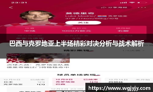 巴西与克罗地亚上半场精彩对决分析与战术解析