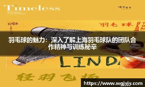 羽毛球的魅力：深入了解上海羽毛球队的团队合作精神与训练秘辛